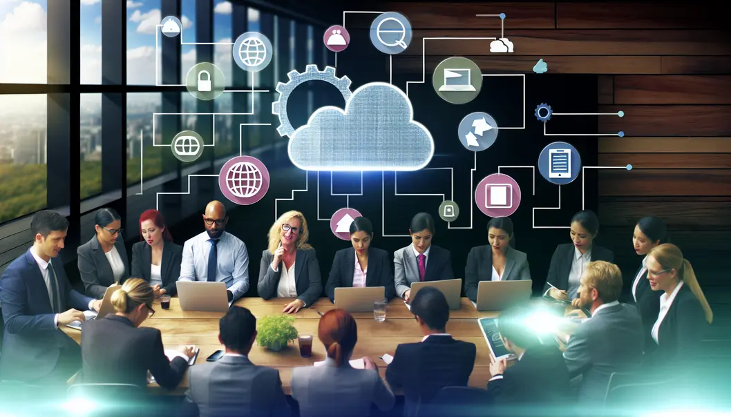 Servidores em nuvem armazenando dados de forma segura.