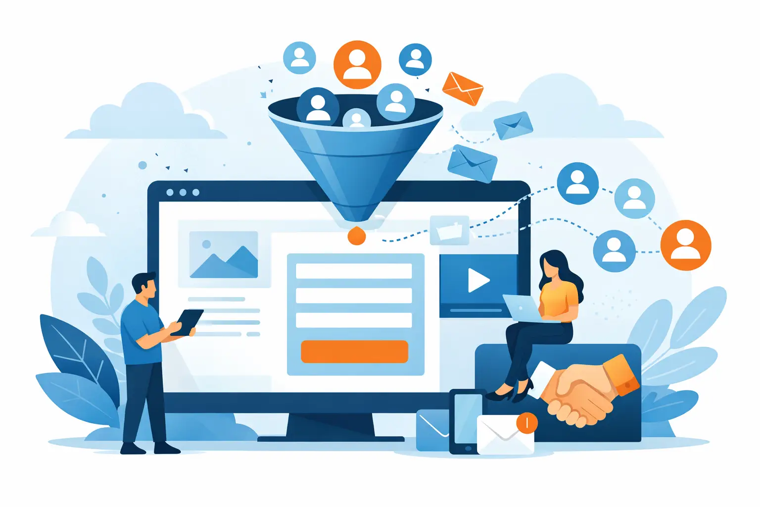 Landing page para captar leads que gera contatos