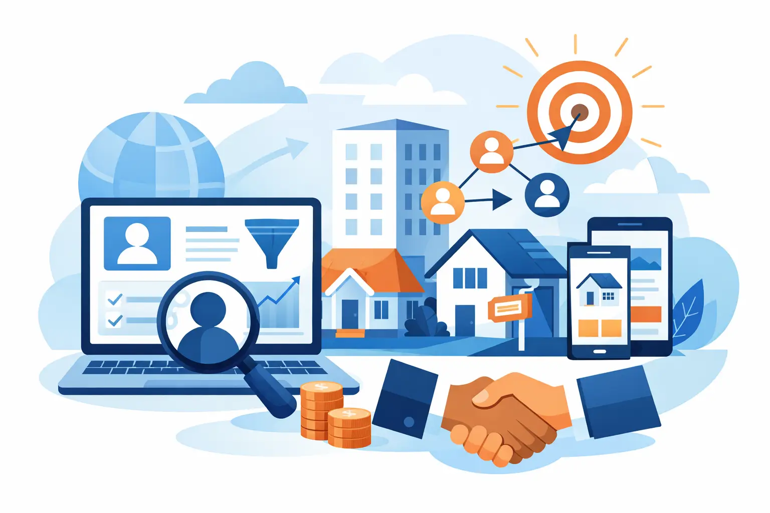 Site para imobiliária com CRM que gera leads